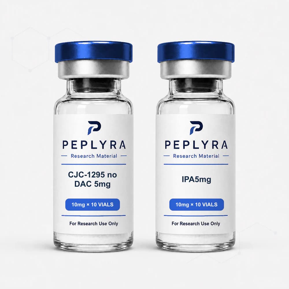 CJC-1295 no DAC 5mg+IPA5mg research vial